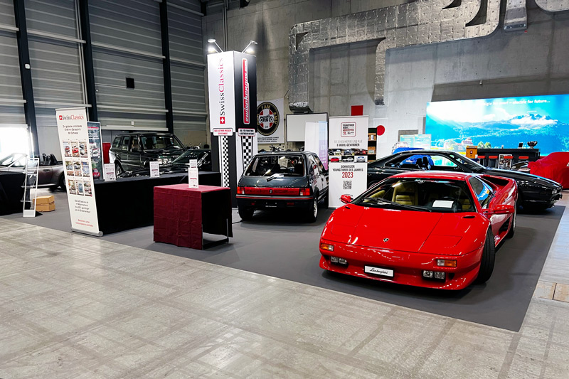 Zwischengas-Stand auf der Swiss Classic World Luzern 2023 (© Marcel Pelletier)