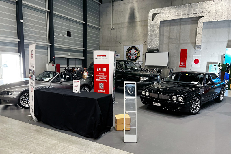 Zwischengas-Stand auf der Swiss Classic World Luzern 2023 (© Marcel Pelletier)