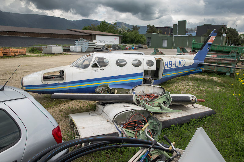 Cessna auf dem Kompost (© Daniel Reinhard)