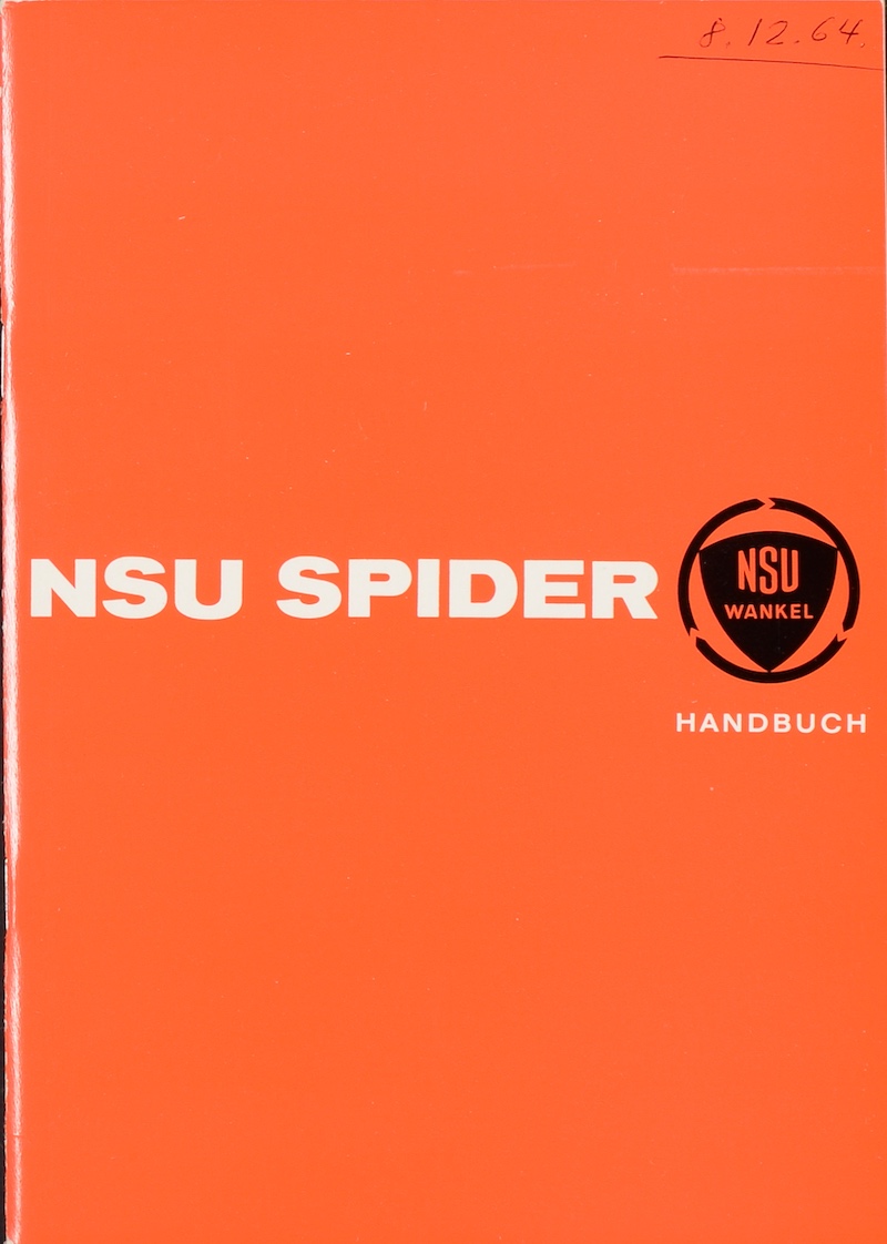 Handbuch zum NSU Wankel Spider (1964)