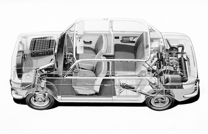 NSU Prinz 1000 L mit Scheibenbremsen vorne
