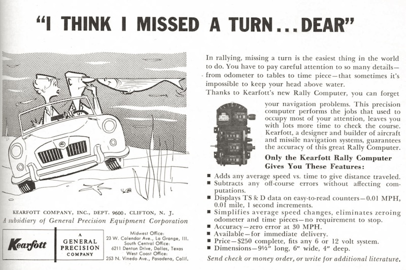 Kearfott-Werbeanzeige mit einem MGA, 1959