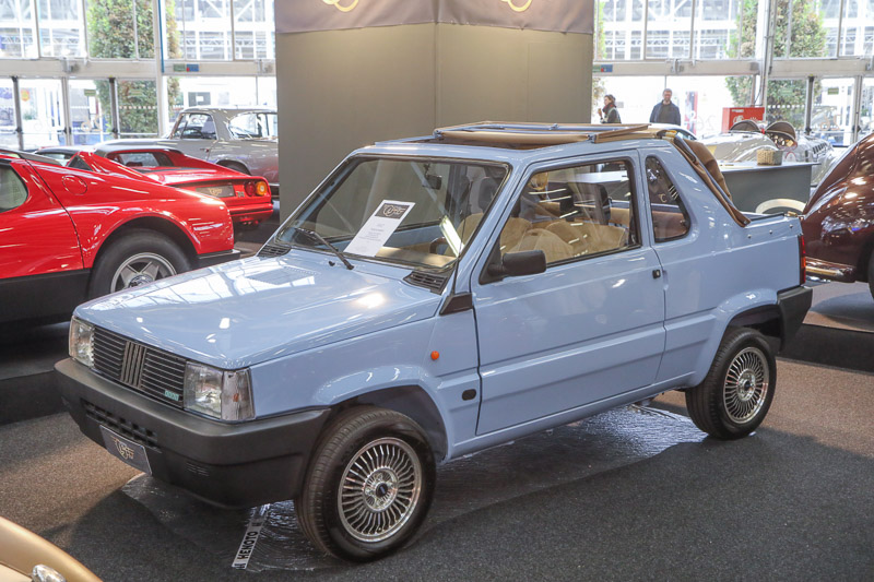 Cabriolet-Limousine-Variante zum Fiat Panda an der Auto e Moto d'Epoca 2023 (© Bruno von Rotz)