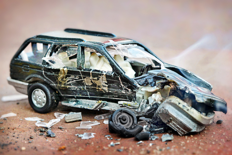 VW Passat Variant von Siku aus der Serie "Unfallwagen" – © Amac Garbe