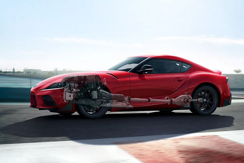 Durchsicht durch den Toyota Supra von 2023 (© Toyota)