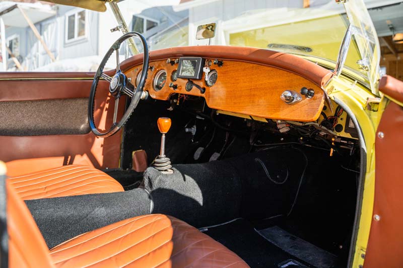 Cockpit des elektrifizierten MGA von 1959 (© Bonhams)