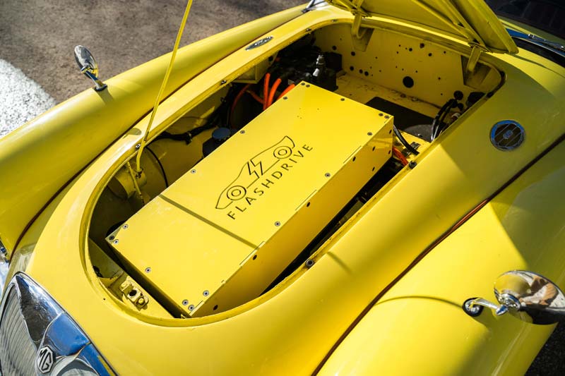 Motor des elektrifizierten MGA von 1959 (© Bonhams)