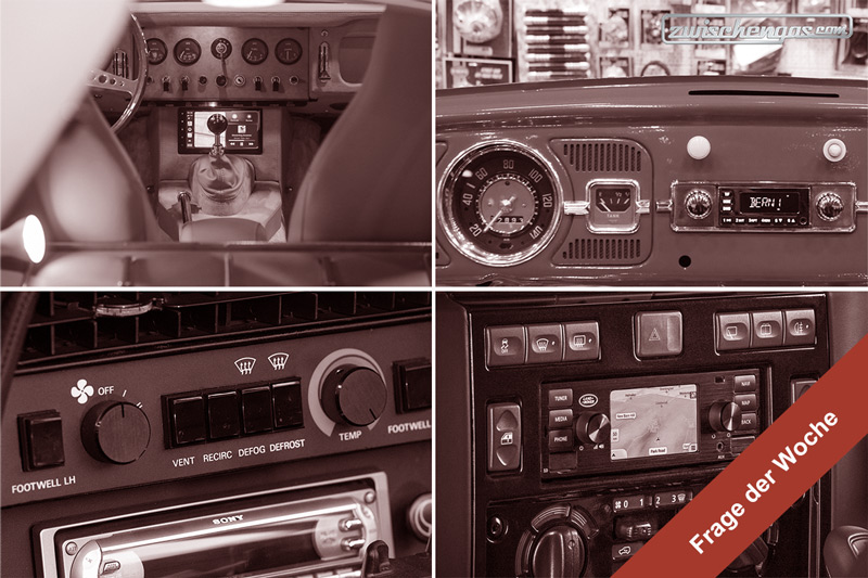 Artikelbild Oldtimerfahrer sind gegenüber modernisierter Unterhaltungselektronik offen (Frage des Monats)