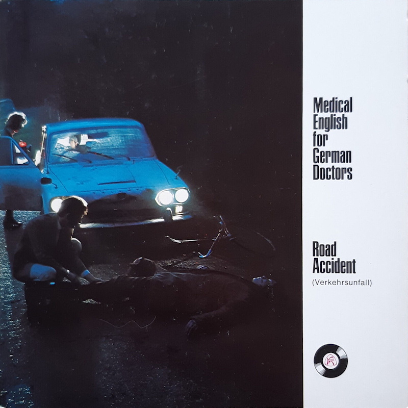 Triumph 2000 (1966) auf dem Titel von "Medical English for German doctors" (1972)