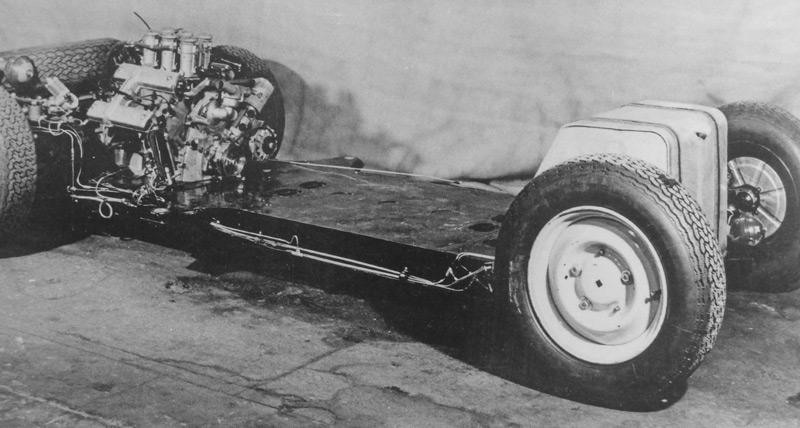 Chassis des Panhard 24 CT Maserati von 1970 (© Archiv Gerhard Schütz)