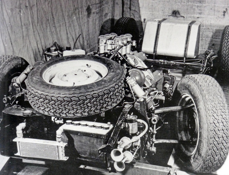 Motor des Panhard 24 CT Maserati von 1970 (© Archiv Gerhard Schütz)