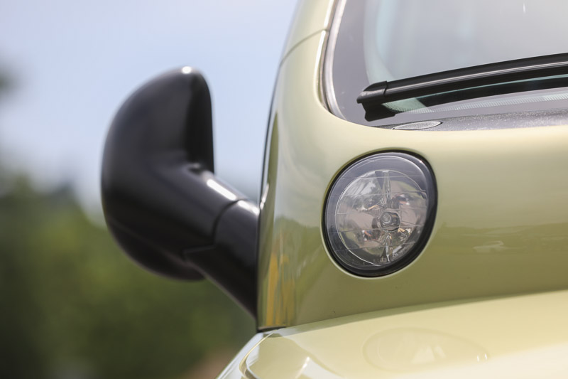 Rückspiegel des Fiat Multipla SX 100 16V (1999) (© Bruno von Rotz)