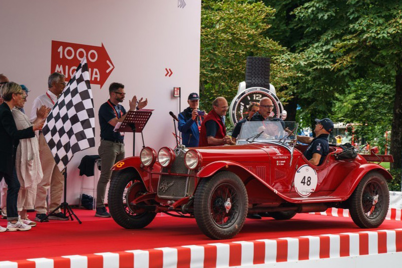 Sieger 1000 Miglia 2024 - Vesco/Salvinelli im Alfa Romeo 6C 1750 (© 1000 Miglia)