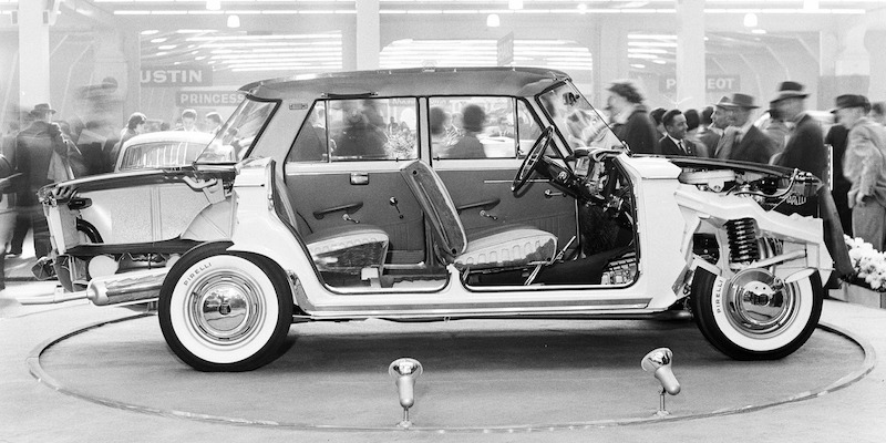 Schnittmodell eines Fiat 1500 am Genfer Autosalon 1962