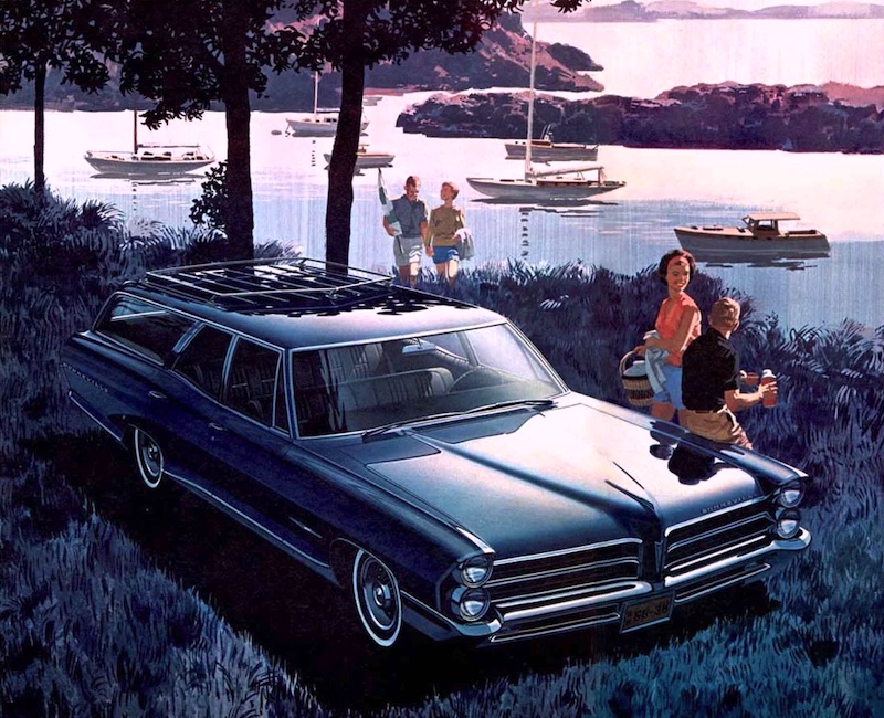 Pontiac Bonneville Custom Safari (1965) – Illustration aus dem Verkaufsprospekt