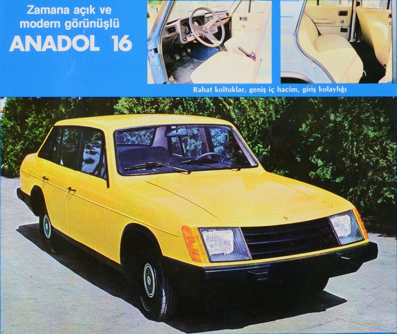 Anadol 16 von 1982 - Prospektausschnitt