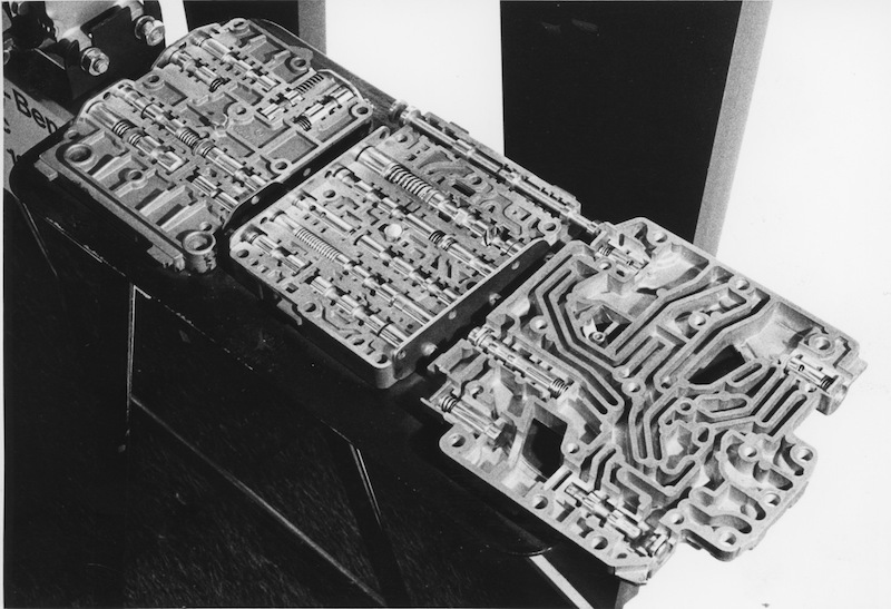 Schaltschiebergehäuse der Mercedes-Benz DB-Automatik am Genfer Autosalon 1969