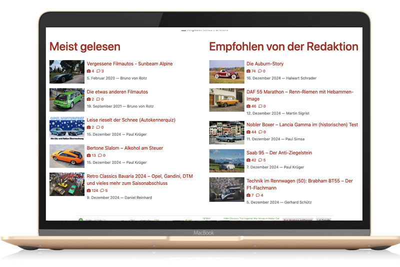 Meist gelesen und von der Redaktion empfohlen auf Zwischengas
