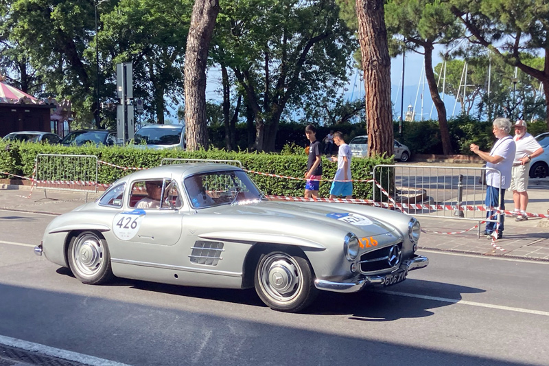 Mercedes-Benz 300 SL (W198) an der 1000 Miglia 2025 (© Emanuel Zifreund)