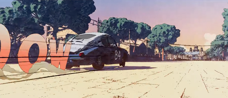 Alpine-Film zum 70. Geburtstag - Ausschnitt Comic Wroom