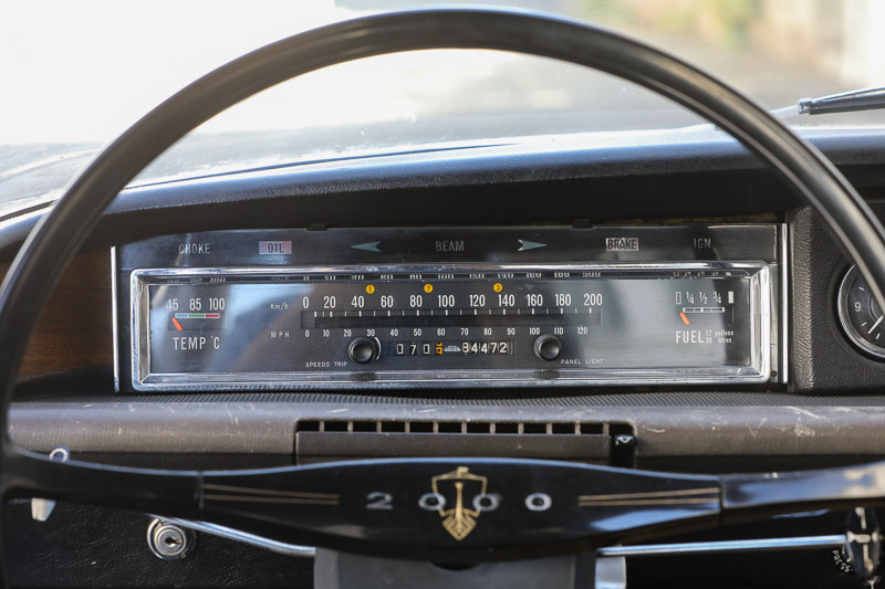 Bandtacho im Rover 2000 TC von 1967 (© Bruno von Rotz)