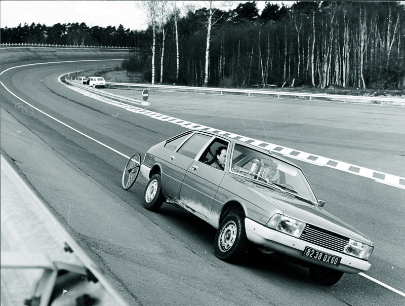 Fahrversuche des Simca 1307/1308 im Jahr 1975