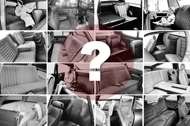 Autokennerquiz 177 - Rücksitze
