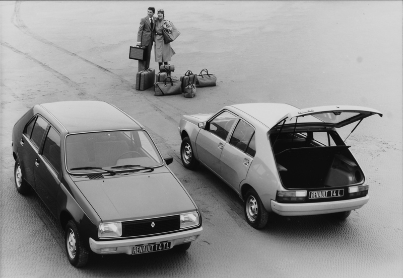 Renault 14 von 1977 mit Gepäck
