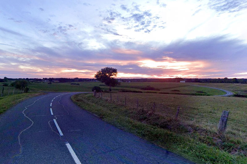 Die D155X zwischen Diane-Capelle und Kerprich-aux-bois in Lothringen