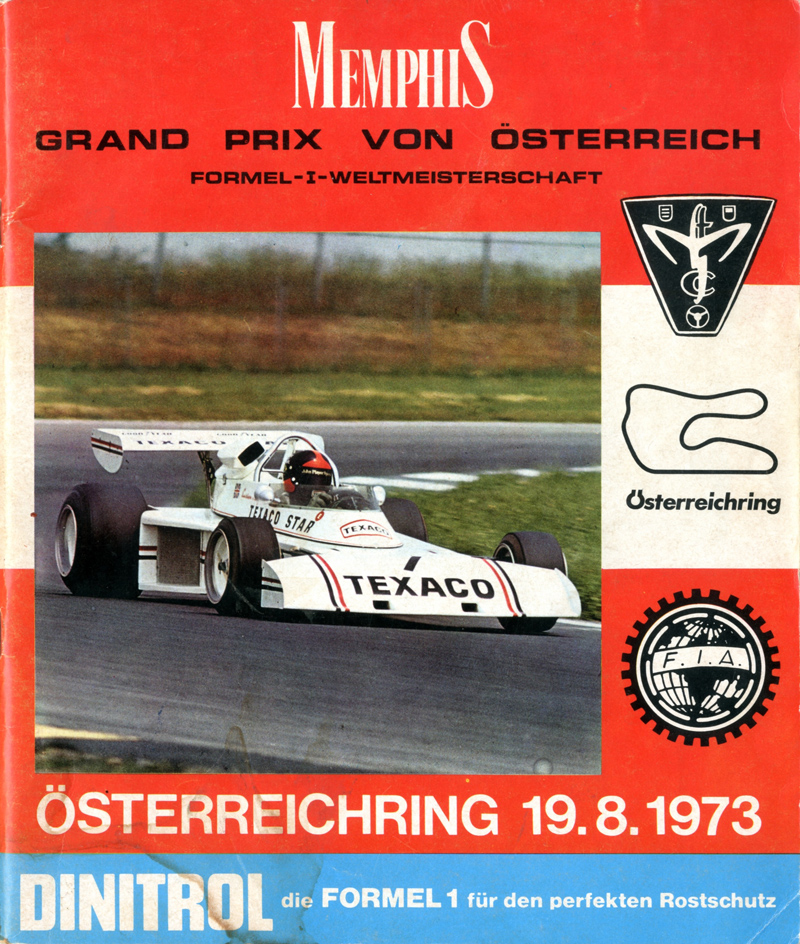 Programm zum GP von Österreich 1973