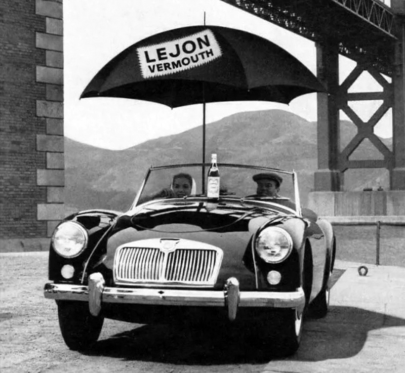 MGA (1959) – in einer Werbeanzeige für Lejon Vermouth