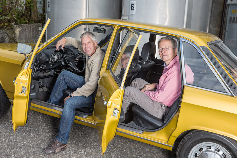 Fotoshooting VW K70 L von 1970 im Jahr 2015