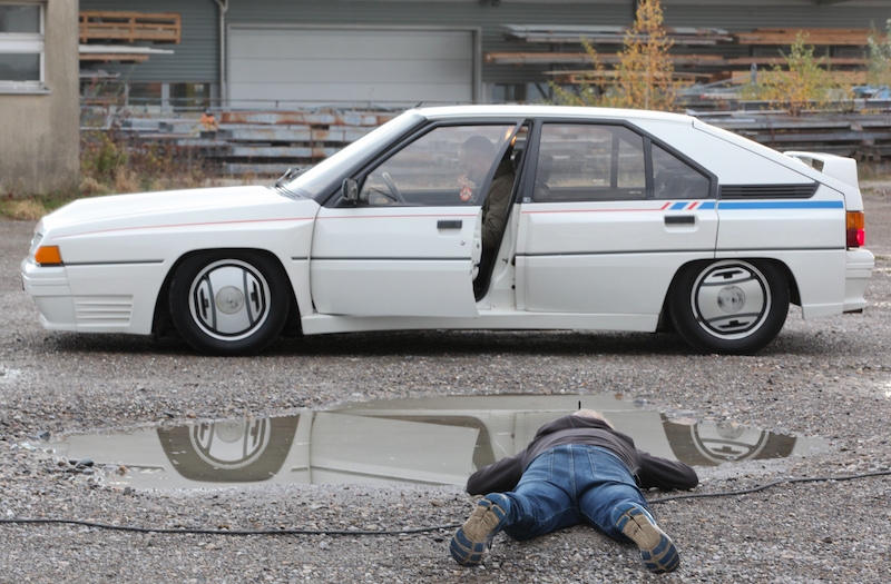 Fotografieren des Citroën BX Gruppe B (© Bruno von Rotz)