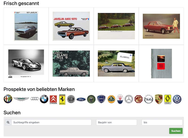 Suche in Oldtimerprospekten auf Zwischengas - Übersichtsseite