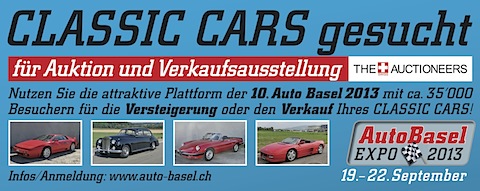 Versteigerung in Basel - Plakat