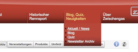 Menüpunkt Aktuelles/News