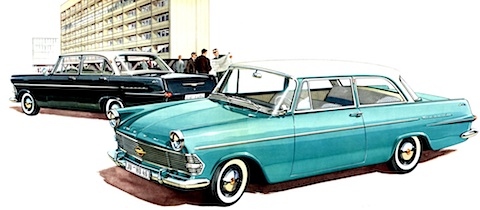 Opel Rekord im Prospekt von 1960