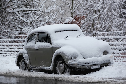 VW 1300 im Schnee