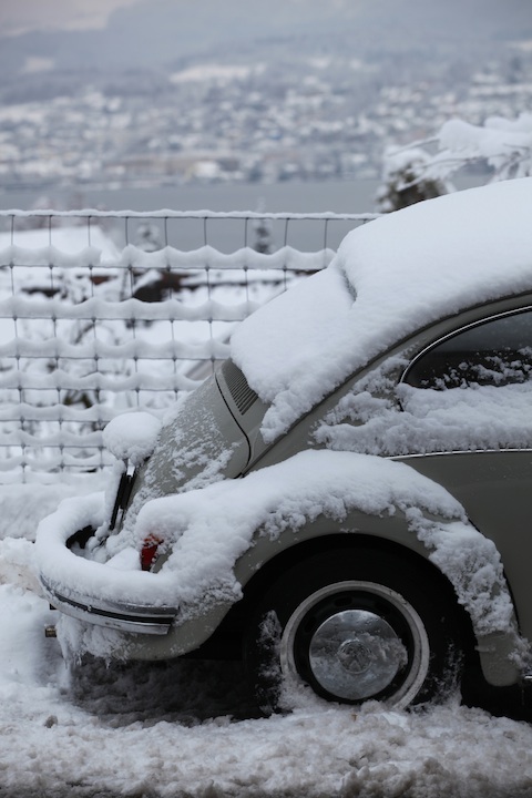 vW 1300 und der schneereiche Winter 2012/2013