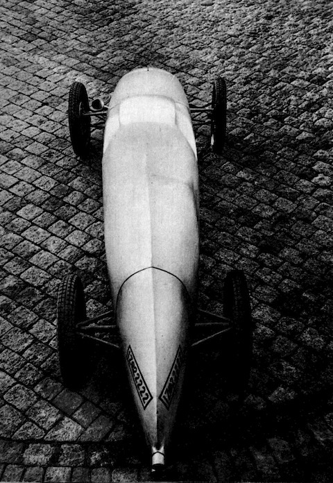 Imperia Rennlimousine von 1935 - von oben gesehen