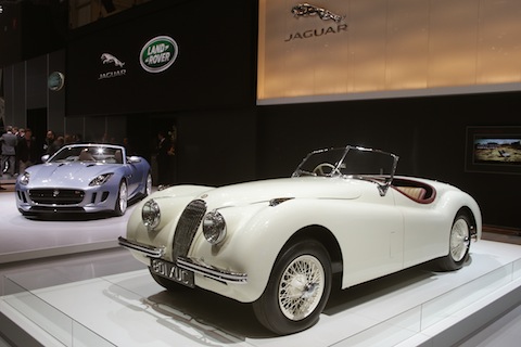 Jaguar XK 120 am Genfer Automobilsalon 2013