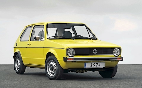 Der VW Golf von 1974 - Generation 1 (© Volkswagen Presse)