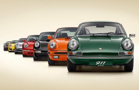 Porsche 911 Generationen (© Porsche AG)