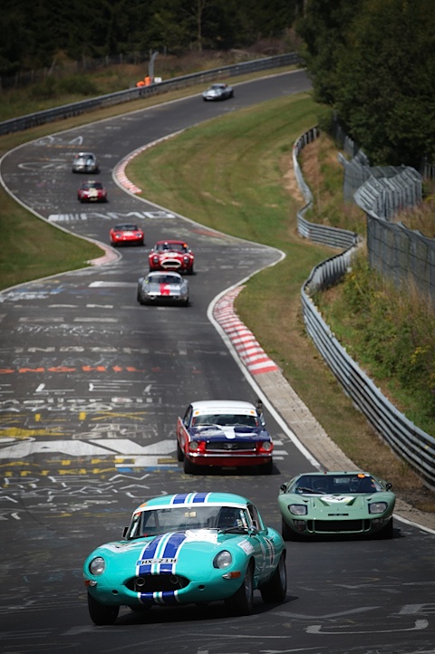 Einlaufrunde zum AVD Historic Marathon am AVD Oldtimer GP 2013