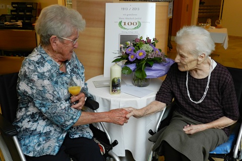 Frau Marie Abächerli-Imfeld und Frau Josefine Berchtold