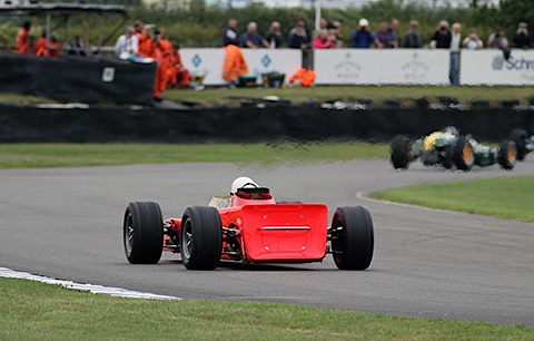 Heckansicht des Lotus 56 von 1968 - gesehen am Goodwood Revival 2013