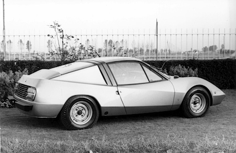 Heckansicht des Lombardi VW 1600 SS von 1970