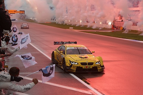 Timo Glock holt den letzten Sieg eines M3 DTM in Hockenheim am 21.10.2013 um 15 Uhr 19 (© Daniel Reinhard)