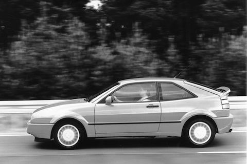 VW Corrado in Fahrt im Jahr 1988