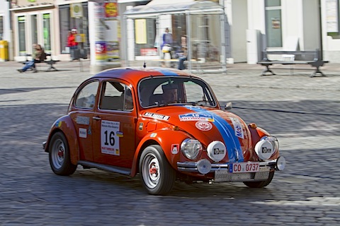 VW Käfer 1300 an der ADAC-3-Städte-Rallye 2013